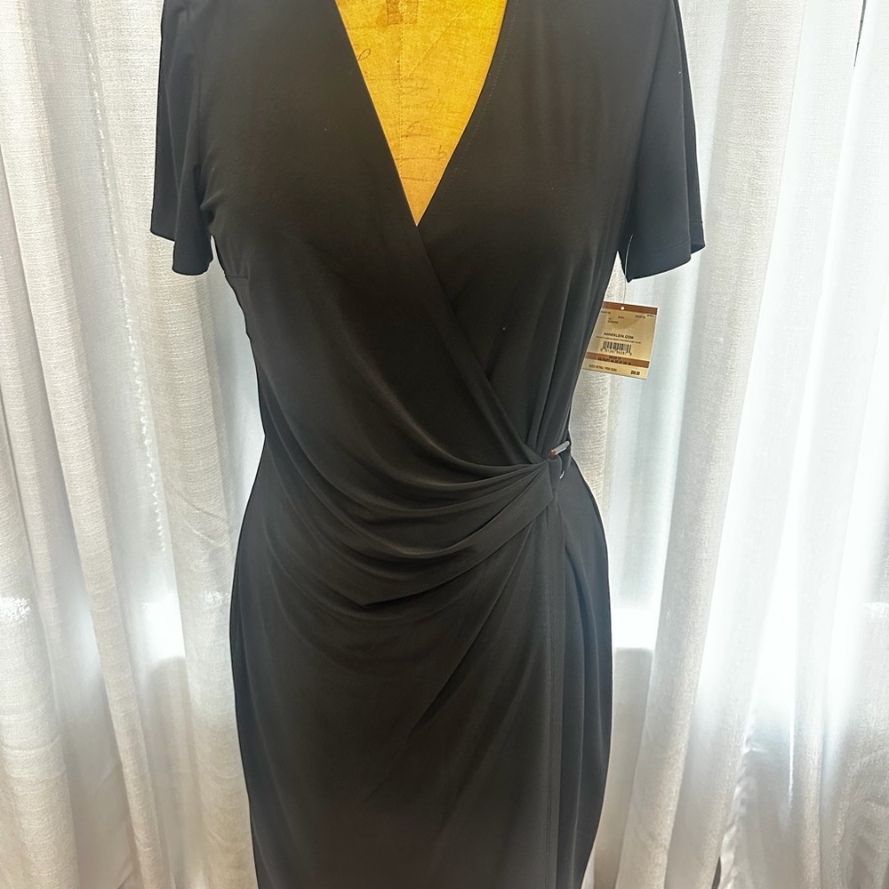 Anne Klein Black Midi Dress